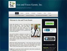 Tablet Screenshot of aimandfocus.com